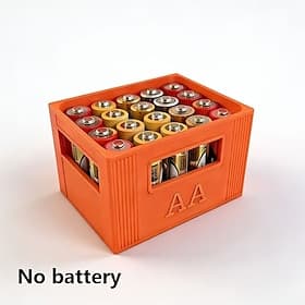 AA Battery Storage Box - Large Capacity, 30/20 Slots, Durable Plastic Organizer, Christmas and Halloween Gift, Battery Storage Solution Decorative Battery Hold