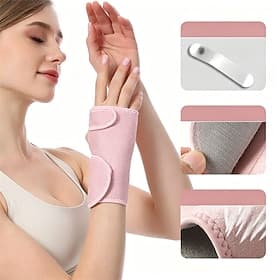 Pink Wrist Brace for Women - Adjustable Wrist Splint with Aluminum Support for Carpal Tunnel, Arthritis, and Tendonitis Relief - Ergonomic Hand Support for Nig
