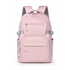 Waterproof Nylon Backpack for Men  Women, Large Capacity Multi Compartment Laptop School Bag, Casual College Backpack for Travel, Daily Commute, High School an