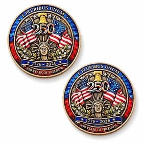 2 stuks Amerikaanse 250e jubileumbroche, patriottische Amerikaanse vlag reversspelden met strass-steentjes, herdenkingsbadge VS 1776-2026 Onafhankelijkheidsdag thumbnail 2