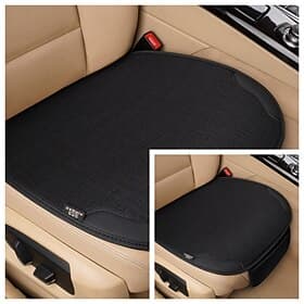 2 Pcs Universal Car Seat Cushion, Breathable Waterproof Front Seat Pad with Storage Pocket, Non-Slip Bottom Car Seat Protector for Most Cars, SUVs, Trucks, Van