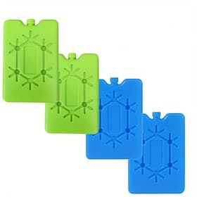 4-Pack Lunch Box Ice Packs - Reusable Ultra-Thin Freezer Packs, Long-Lasting Freshness, Suitable for Contactless Food Refrigeration