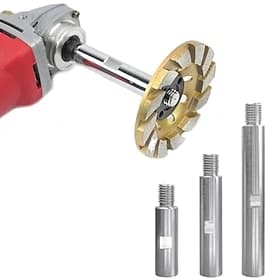 3pcs 5/8-11 Threaded Rotary Extension Shaft Kit, Angle Grinder Extension Connecting Rod, Compatible with Rotary Polishers, Automotive Polishers, Polishing Pads