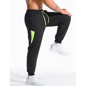 Men's Trousers Casual Pants Quick-dry Pants Drawstring Pocket Elastic Waist Color Block Lightweight Breathable Daily Outdoor Holiday Fashion Classic Style Blue