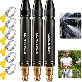 3Pcs Home High-Pressure Car Wash Water Gun with Booster Nozzle, Adjustable Spray Pattern, Multi Function Lawn  Garden Watering Sprayer for Watering Plants and
