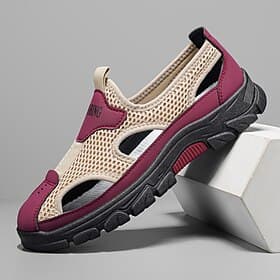 Men's Beige Water Shoes - Breathable Quick-Dry Outdoor Aqua Sneakers with Cutout Design for Beach, Water Activities, River Trekking, Travel and Summer Adventur