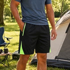 Homme Actif Shorts Short décontracté Short athlétique Avec Poches Taille Élastique Pur Uni Couleur Pleine Séchage Rapide Sport Au dessus des genoux Extérieur E