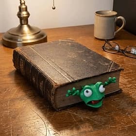 Funny 3D Frog Bookmark, Cute Green Animal Page Marker, Creative Reading Gift for Kids Adults Book Lovers, Unique Bookmarks for Bookworms Students