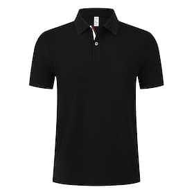 Voor heren Wandelen poloshirt Zwart Korte mouw Kleding Bovenlichaam Golfkleding Kleding Outfits Draag kleding thumbnail 3