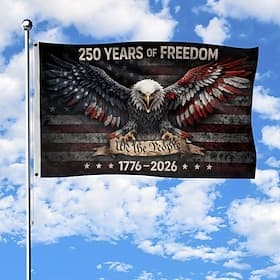 250 Anniversary Usa Flag 3x5 Ft, Printed On Both Sides, 250 Years Of Freedom Flags, American 250th Anniversary Banner, American Flag With Eagle