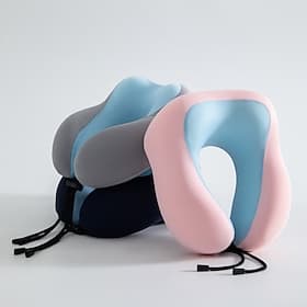 Travel Pillow, Best Memory Foam Neck Pillow Head Support Soft Pillow for Sleeping Rest, Airplane Car  Home Use