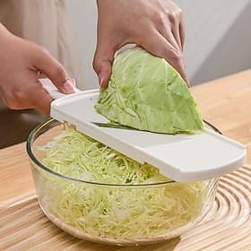 Heavy-Duty Cabbage Slicer and Shredder with Ergonomic Handle, Professional Vegetable Cutter and Shredder for Carrots, Cucumbers, Lettuce, Onions and Leafy Vege