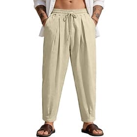 Hombre Pantalones para correr Pantalones deportivos Pantalones casuales Correa Bolsillo Prendas de abajo Casual Exterior Vacaciones Otoño invierno Verano Prima