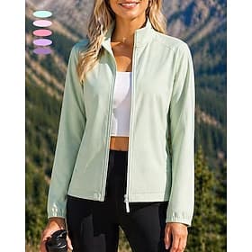 Women's Windbreaker Softshell Jacket Hiking Jacket Outdoor Sun Protection Quick Dry Lightweight Breathable Hiking Outfits Hiking Clothes Summer Spring Jacket C thumbnail 2