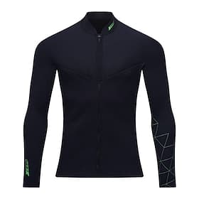 Voor heren Duik pak 3 mm neopreen wetsuittop Thermisch duikjack Effen Rits Aan De Voorzijde Warmte-isolerend Verdikt UV-beschermend Lange mouw Kleding Bovenlic thumbnail 2