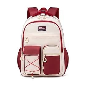 Teens School Backpack, Large Capacity Waterproof Polyester Multi-Compartment Laptop Backpack, Small  Large Size Travel School Daypack for College, High School,