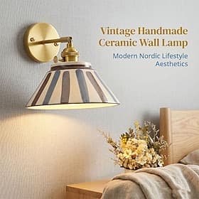 Moderne Style Nordique Appliques Murales Intérieures Salon Chambre Métal Céramique Applique murale Non étanche 110-240 V 5 W