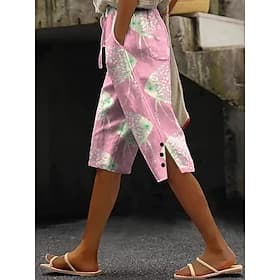 Femmes Short décontracté Vacances ancien Longueur mollet Taille Moyenne Graphique Animal Imprimé Confort Confortable Non Elastique Quotidien Extérieur Vacances