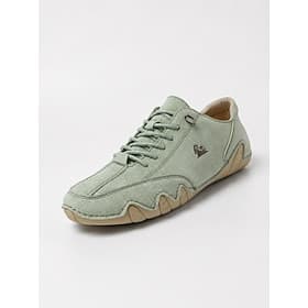 Men's Green Casual Lace-Up Faux Leather Sneakers with Hand-Sewn Sole – Lightweight and Comfortable Walking Shoes for Everyday Wear