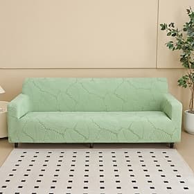 Housse de canapé extensible en tissu jacquard élastique, housse de canapé d'angle, protection antidérapante, lavable et anti-poussière pour canapé 1, 2, 3 ou 4