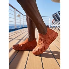 Men's Minimalist Casual Island  Cruise Knit Slip Resistant Breathable Slip-on Black White Orange Summer Spring All Seasons