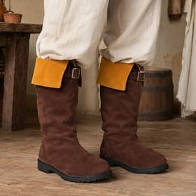 Rétro Vintage Médiéval Renaissance Bottes Déguisement Homme Halloween Carnaval Foire de la Renaissance LARP Adulte Chaussures