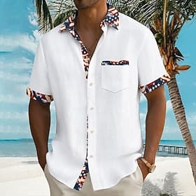 4 juillet 2026, 250e anniversaire Homme Drapeau Américain Chemise Chemise d'été Chemise Boutonnée Manche Courte Patriotique Quotidien Extérieur Fête Été Printe thumbnail 2