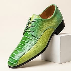 Homme Classique Mariage Cuir PU Confortable À lacets Blanc / Vert Été Printemps Automne