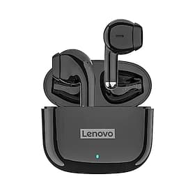 Écouteurs sans fil Lenovo, Bluetooth 5.1 avec étui de chargement, écouteurs semi-intra-auriculaires TWS avec micro pour les appels, son stéréo haute fidélité,