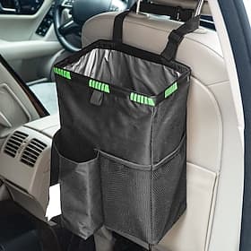 Poubelle de voiture, poubelle de voiture de 13 litres, sac poubelle pliable avec poches de rangement, poubelle de voiture de haute qualité, organisateurs et ac