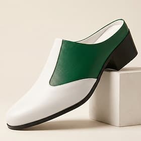Men's Fashion Daily PU Leather Comfortable Slip-on BrownGreen White / Green Black Summer Spring All Seasons