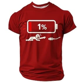 Homme Nombre Personnages T-shirt Manche Courte T-shirt Impression 3D Col ras du cou Chemise Drôle Occasionnel Quotidien Rue Bleu Noir Rouge Été Printemps Vêtem