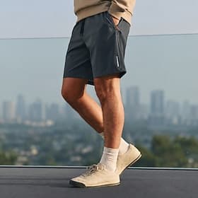 Short décontracté pour homme, tissu extensible dans les quatre sens et à séchage rapide, gris