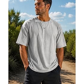 Homme Couleur Unie T-shirt de course T-shirt de compression T-shirt athlétique Haut de sport Été Printemps Manche Courte Séchage Rapide Léger Évacuation de l'H thumbnail 4