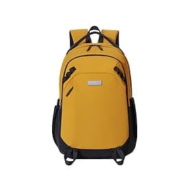 Large Capacity College Laptop Backpack for Students - Aesthetic Mustard Yellow School Bag with Multi-Pockets - Durable University Rucksack for Men  Women