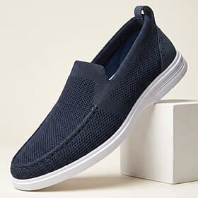 Per uomo Moda Quotidiano Maglia Confortevole Traspirante Slip-on Nero Blu Estate Primavera