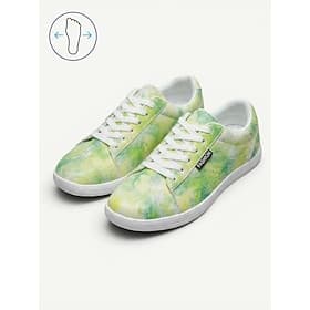 Women's Gradient Color Extra Wide Width Walking Shoes – Faux Leather Comfort Sneakers with Lightweight Flexible Sole and Friendly Design for Swollen Feet, Wide