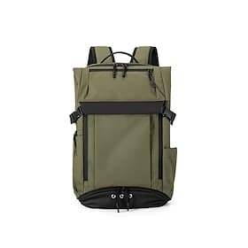 Men's Olive Green Travel and Work Backpack, Large Capacity Laptop Bag with Multi-Pockets, Durable Outdoor and Commuter Backpack with Adjustable Straps