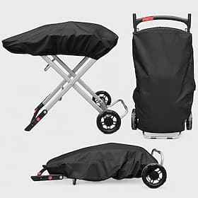 Portable Gas Grill Cover Heavy Duty Waterproof 600D Oxford BBQ Grill Cover with Adjustable Hem for Outdoor Camping Patio Travel