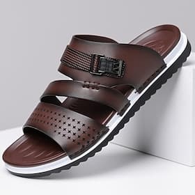 Men's Vintage Casual Daily PU Leather Comfortable Slip Resistant Durable Slip-on Red Brown Beige / White Black Summer Spring Fall