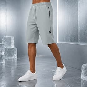 Homme taille confortable Short à séchage rapide Actif Shorts Short décontracté Avec Poches Taille Élastique Pur Uni Couleur Pleine Séchage Rapide Sport Longueu thumbnail 2