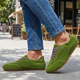 Men's Casual Daily Suede Comfortable Slip Resistant Flexible Lace-up Green Summer Spring All Seasons