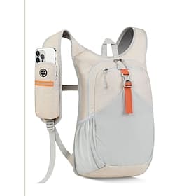 Lightweight Cycling Backpack for Men  Women - Hiking Daypack with Shoulder Strap Phone Pouch  Reflective Strips - Breathable Water-Resistant Sport Rucksack