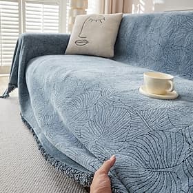 Housse de canapé monobloc anti-griffures de chat à chevrons, protection intégrale pour meubles, jeté de canapé lavable pour salon thumbnail 3