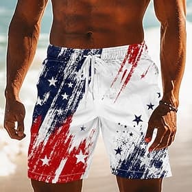 4 juillet 2026, 250e anniversaire Homme Drapeau Américain Maillots de bain Maillots de bain shorts de bain Shorts de Surf Taille Moyenne Patriotique Quotidien thumbnail 2
