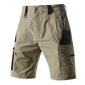 Homme Pantalon cargo Shorts cargo Shorts Short décontracté Multi-poches Uni Coupe-vent Longueur Genou Occasionnel Extérieur Vêtements de rue Mode Streetwear Ka