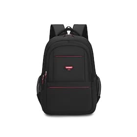 Men's Black Business and School Backpack, Large Capacity Laptop Bag with Multi-Pockets, Durable Travel and Work Backpack with Comfortable Shoulder Straps
