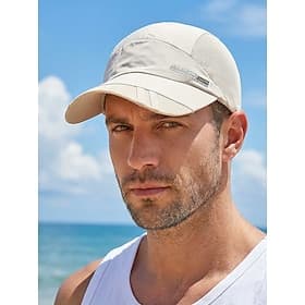 Men's Quick Dry Mesh Baseball Cap Breathable Polyester Adjustable Summer Hat Lightweight Outdoor Golf Fishing Hiking Travel Sports Cap Multiple Colors