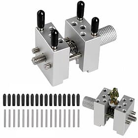Mini Bench Vise Clamp for Jewelry and Watch Repair, Adjustable Portable Table Vise for Engraving, Carving, Model Making and DIY Projects, Metal Work Holding To