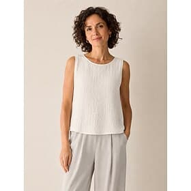 Femmes Débardeur T-shirt Froncé Couleur Unie Élégant Mode Sans manches Col ras du cou Hauts Réguliers Occasionnel Bleu Blanche Rouge Orange Été Printemps